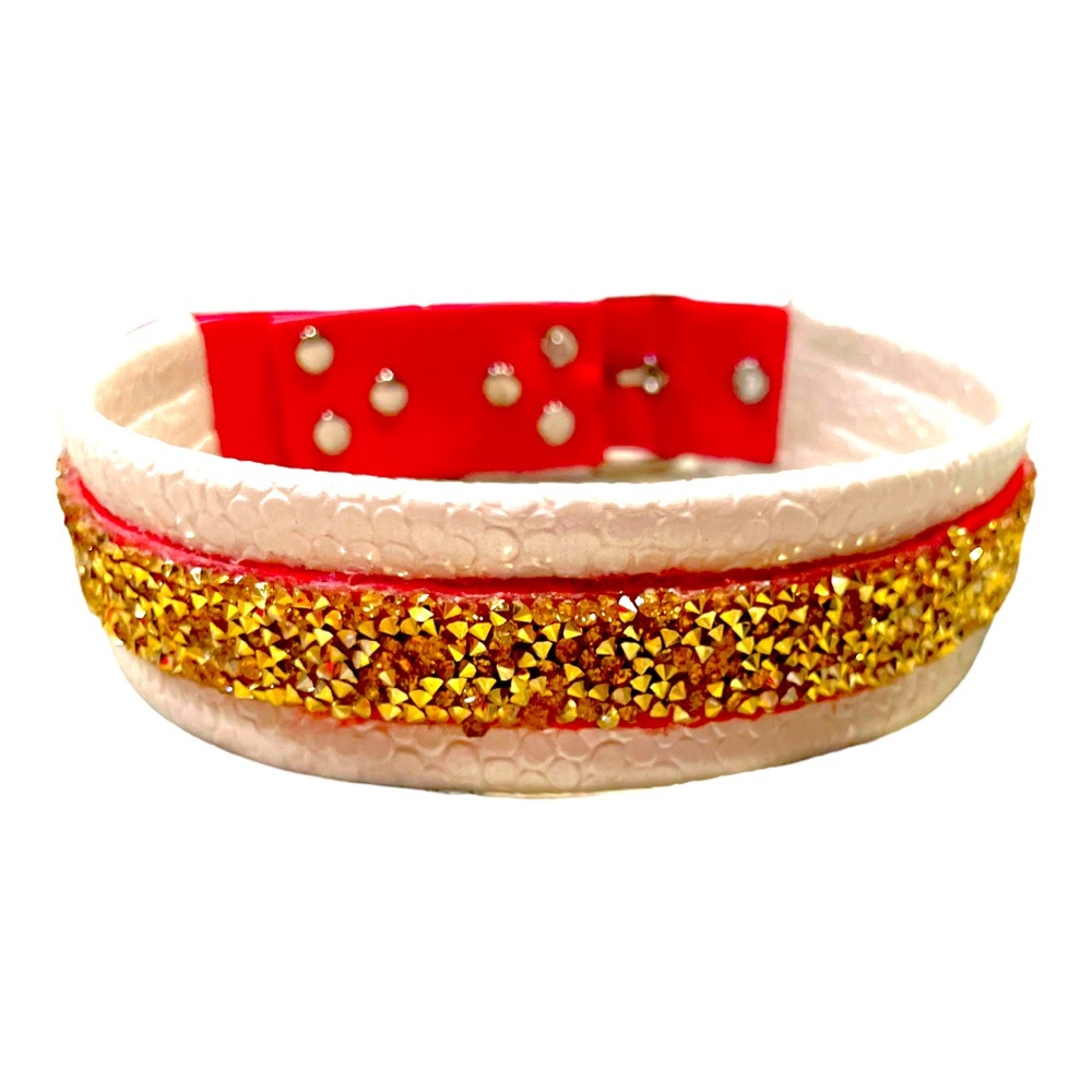 Red (and gold) kingdom kc chiefs inspired collar